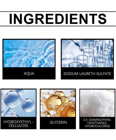  Grgowe Natural Hair Dye Shampoo Instant Hair Dye Shampoo Colors Hair in Minutes Long-lasting Colour Nourishing and Shine Suitable for All Hair Types Brown-200 ml - Buy Online on GoSupps.com