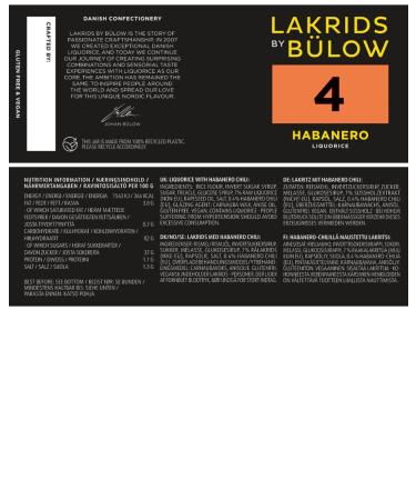 Lakrids by B low 4 - Habanero 150g | Vegan Gourmet Licorice with Chili | Gluten-Free & Gelatin-Free | Eco-Friendly Recycled PET Packaging - Buy Online on GoSupps.com