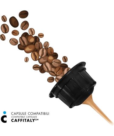 Il Caff Italiano Caffitaly Compatible Decaffeinated Coffee Capsules 100pcs Strong and Decent Taste Caffitaly Compatible Capsules Made In Italy Frhome - Buy Online on GoSupps.com