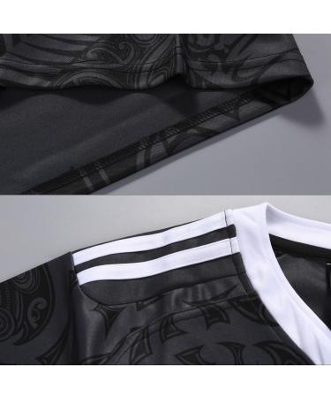 Shop Authentic 100-Year-Old New Zealand Maori Rugby Jersey - XL Black Comfortable & Breathable for Games & Everyday Wear - Buy Online on GoSupps.com