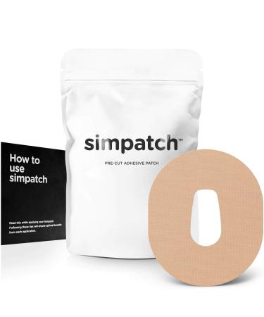SIMPATCH  Dexcom G6 Adhesive Patch (25-Pack)  Waterproof Adhesive, CGM Patches  Multiple Color Options Beige