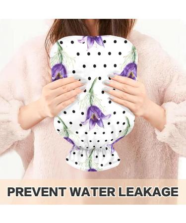 NAANLE Hot Water Bottle with Cover - Watercolor Flowers 2L | Pain Relief & Warmth for Back Hands & Neck - Hot & Cold Therapy - Buy Online on GoSupps.com