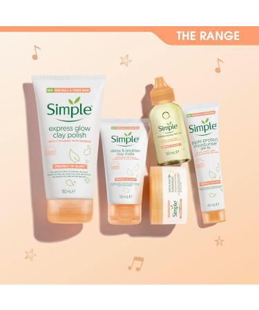 Simple Protect 'N' Glow Rest and Reset 72h Hydrating Gel cruelty-free vegan moisturiser to enhance glowing skin 50 ml 50 ml (Pack of 1) Hydrating Gel - Buy Online on GoSupps.com