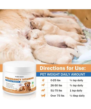 Dog Prenatal Vitamins - Prenatal Vitamins for Dogs Support The Development of Pregnancy Healthy Newborns Vitality Promote Milk Production Enriched with Folic Acid Iron Zinc Iodine - Buy Online on GoSupps.com