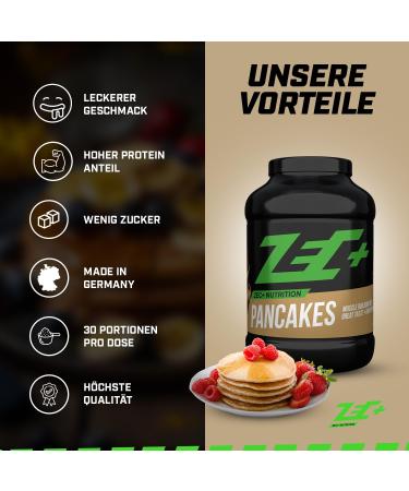 ZEC+ Nutrition Protein Pancake Mix | Low-Calorie High-Protein Buttermilk Flavor | 1500g (1.5 kg) | Ideal for Healthy Breakfast & Weight Management - Buy Online on GoSupps.com