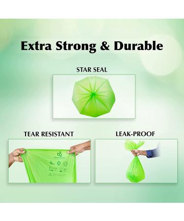 Biogreenable Compostable Trash Bags 13 Gallon 0.95 Mils - 50 Count 49.2L Capacity | Europe OK Compost Certified - Buy Online on GoSupps.com