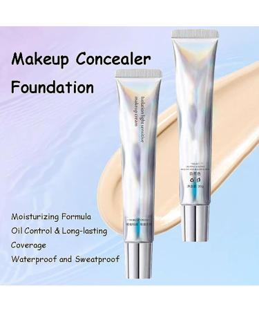 HOUXIANDOU Long Lasting Moisturizing Waterproof Makeup Cream Isolation Lightsensitive Makeup Cream 30 ml Instant Face Tightener Primer for a Perfect Look 2 Bottles - Buy Online on GoSupps.com