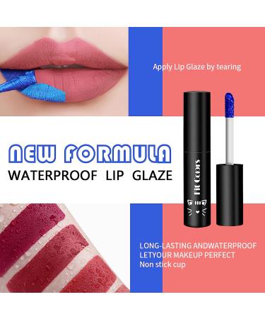 LemonSac Lip Stain Set | Peel Off Lip Tint & Waterproof Lipstick | Long Lasting Tattoo Color Gloss | Non-stick Cup Makeup Kit for Women & Girls | 5 Colors with 5ML Spray Bottle - Buy Online on GoSupps.com