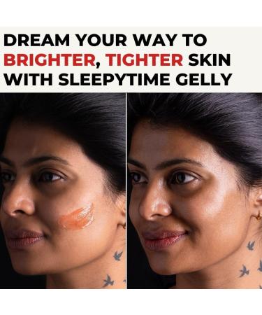 Karmic Skin Anti Ageing Night Face Cream | Wrinkle Dark Spot & Hyperpigmentation Facial Moisturiser | Vitamin C & E Natural Retinol | For Women & Men | Hydrating Anti Aging Sleepytime Gelly - Buy Online on GoSupps.com