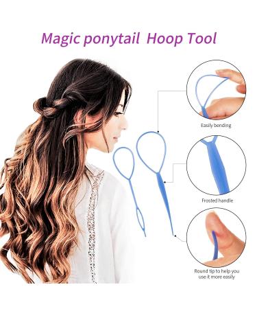 79style Hair Elastic Set with 1000 Clear Rubber Bands, Cutter, Teasing Brush, Comb, Edge Brush, Clips, Topsy Tail Tool - for Toddlers and Braiding - Buy Online on GoSupps.com