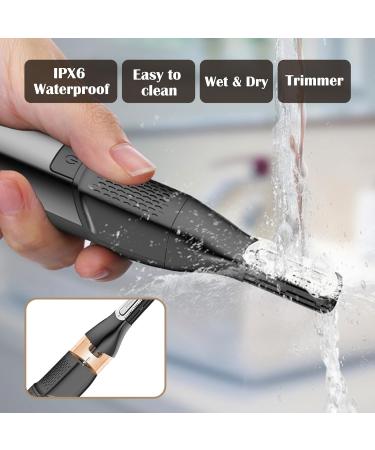 Waterproof Body Hair Trimmer Kit - Cordless Adjustable Combs & Interchangeable Heads for Safe Groin Chest Back & Armpit Grooming - Buy Online on GoSupps.com