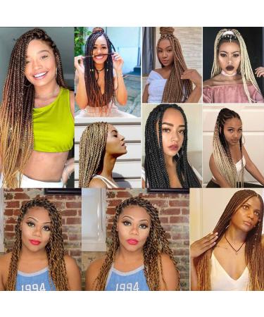 Ancient Lichenhaar Easy Braid 30-inch Professional Synthetic Fiber Crochet Borders - Itch-Free Yaki Texture Hair Extensions (1B/27#) - 6 Pack - Buy Online on GoSupps.com