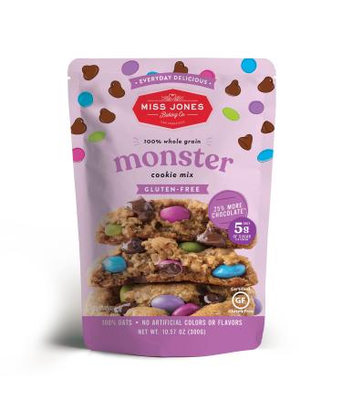 Miss Jones Baking Monster Cookie Mix - Gluten Free, 25% More Chocolate, 50% Lower Sugar, Lactation Cookie, Naturally Sweetened Desserts & Treats (Pack of 1) 10.57 Ounce (Pack of 1) - Buy Online on GoSupps.com