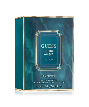 GUESS Uomo Acqua Eau de Toilette Cologne Spray For Men 1.7 Fl. Oz. 1.7 Fl Oz (Pack of 1) - Buy Online on GoSupps.com