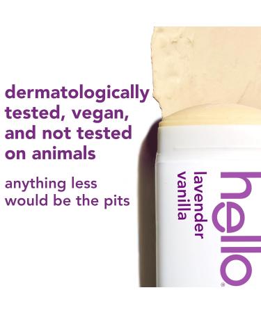 hello Lavender Vanilla Aluminum Free Deodorant for Women and Men with Shea Butter 24-Hour Freshness Baking Soda Free Deodorant Dermatologically Tested 2.6 oz Stick Lavender Vanilla 2.6 Ounce (Pack of 1) - Buy Online on GoSupps.com