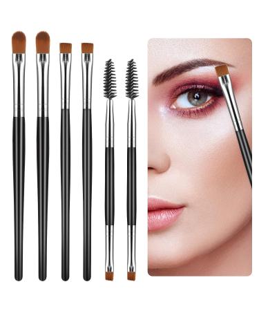Sibba 6-Piece Eyeshadow & Eyebrow Brush Set for Makeup Application and Blending - Buy Online on GoSupps.com