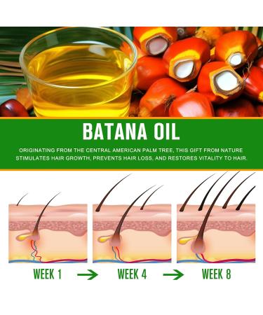 AIQIUSHA 100% Organic Batana Oil for Hair Growth | 60ML Pure Cold Pressed Essential Oil for Hair Skin & Eyelashes - Buy Online on GoSupps.com