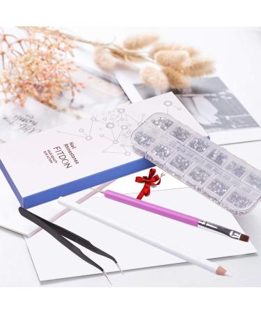 Buy FITDON Rhinestones Crystal Flat Glitter Stones - Colorless Glass Charms & Gemstones for All Craft Projects | International Shipping Available - Buy Online on GoSupps.com