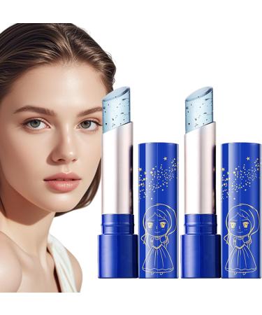  Generisch Temperature-changing lipstick Jelly Blue Moisture Balm moisturizing smooth lip color soft and color-changing makeup pencil long-lasting glossy beauty product - Buy Online on GoSupps.com