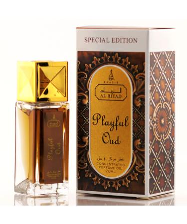 PLAYFUL OUD by ALRIYAD 20ML Unisex Oriental Woody Perfume Oil Roll-On. Honeymoon Essentials. Travel Size Toiletries & Purse Necessities For Women