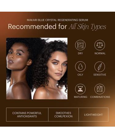 Makari Blue Regenerating Crystal Serum 1.7 OZ | Brightening & Tightening Body Serum with Natural Glutathione | Anti-Aging Dark Spot Reduction & Even Complexion - Buy Online on GoSupps.com