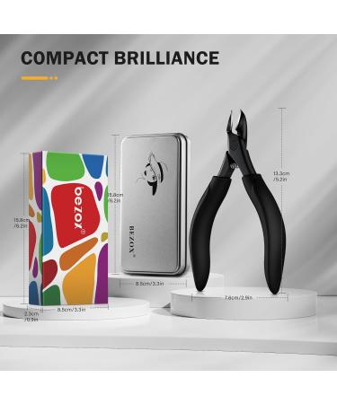 BEZOX Toe Nail Clippers for Thick Toenails Ergonomic Ingrown Toenail Scissors Podiatrist Recommended Ideal for Seniors Black - Buy Online on GoSupps.com