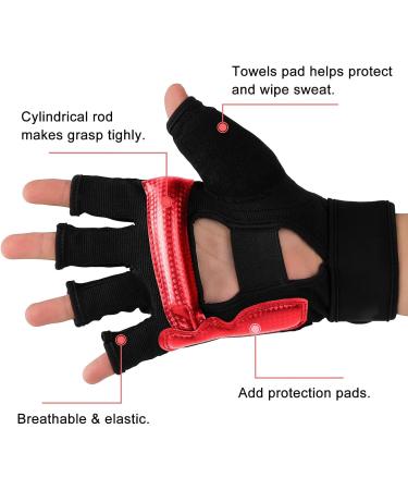 Fitst4 Sports MMA Gloves - Padded Boxing Training Gloves with Wrist Protection for Men - Red Kickboxing & Taekwondo Sparring - Buy Online on GoSupps.com