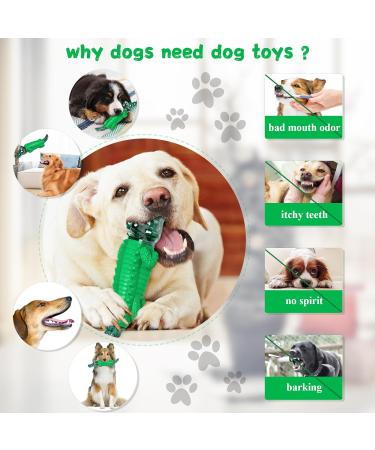 ALEATH Indestructible Dog Chew Toy for Large & Medium Breed - Tough Dog Toys for Aggressive Chewers - Green - Buy Online on GoSupps.com