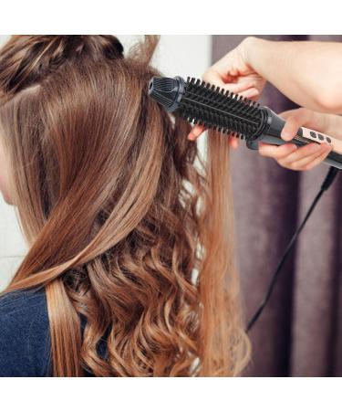 Foldable Portable Hair Curler Brush - Anti-Scald PTC Heater Dual Voltage for Versatile Hairstyling | Ionic Curling Iron for International Use - Buy Online on GoSupps.com