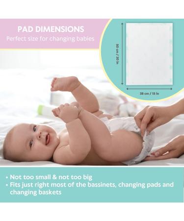 Vesta Baby Disposable Changing Pads - 65 Pack, Soft Absorbent Leak Proof Incontinence Mats for Newborns - Portable Waterproof Liners - Buy Online on GoSupps.com