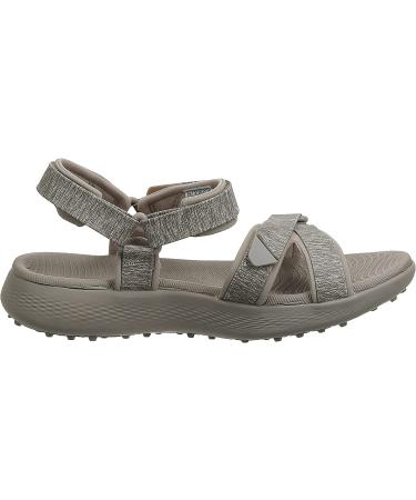 Skechers Women's 600 Spikeless Golf Sandals Shoe 8 Taupe - Stylish and Comfortable Golf Sandals for Women - Buy Online on GoSupps.com