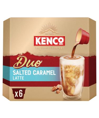 Kenco Duo Lot de 6 caf s instantan s au caramel sal (24 boissons au total)