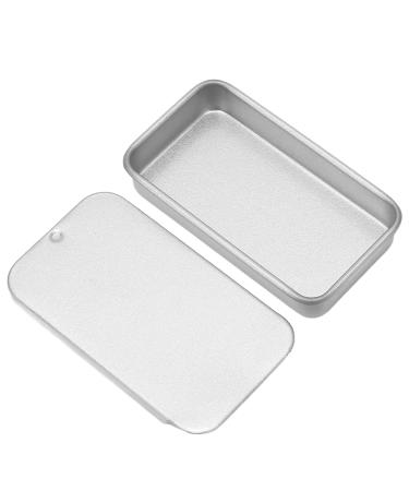 10 Pack Empty Sliding Cover Tins | Portable Silver Storage Can for Lip Balm Solid Perfume Gifts & Favors - Buy Online on GoSupps.com