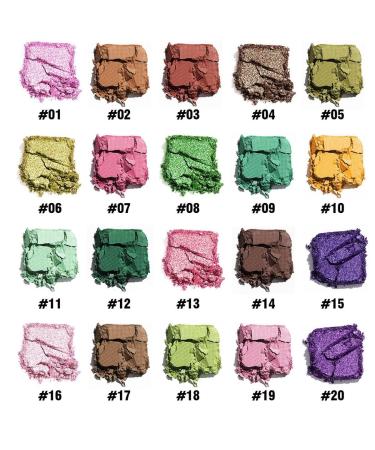 Highly Pigmented 20 Color Eyeshadow Palette - Matte & Shimmer Long Lasting Makeup | International Shipping - Buy Online on GoSupps.com