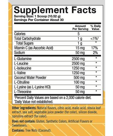 Natural Recovery Powder - 7.7g Amino Acids - Mixed Berry Flavor | 30 Servings for Optimal Performance - Buy Online on GoSupps.com