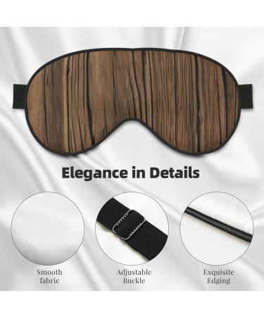 FoRes Wood Grain Print Adult Unisex Sleep Eye Mask - Light Blocking Adjustable & Smooth for Deep Rest - Perfect Sleep Accessory - Buy Online on GoSupps.com
