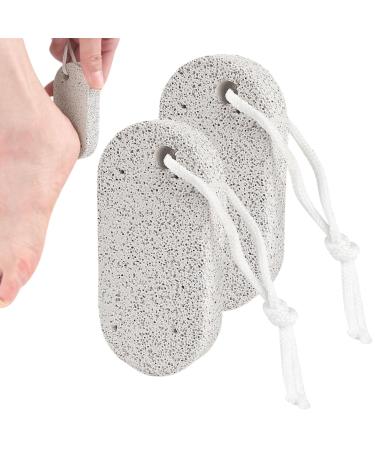 Pierre Ponce Pour Pieds | Pierre de Soin des Pieds 2 Pi ces Adoucissant Naturel pour Talons Mains Paumes et Coudes Adultes