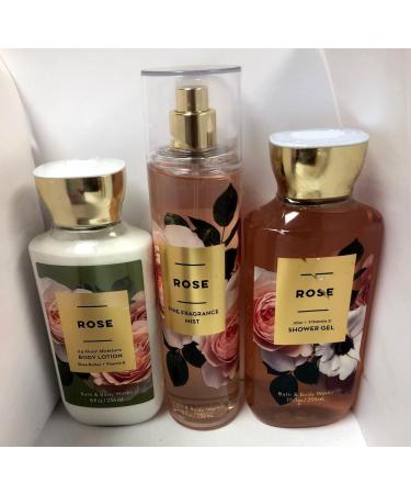 Bath and Body Works Rose Shower Gel Body Lotion & Fine Fragrance Mist Trio - Summer 2018 | International Shipping - Buy Online on GoSupps.com