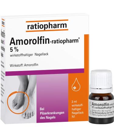 Amorolfin-Ratiopharm Nail Polish for Nail Fungus - 3ml | Effective Treatment with Active Ingredients - Buy Online Internationally - Buy Online on GoSupps.com
