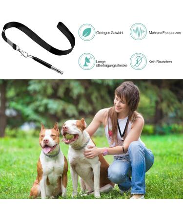 2 Pack Adjustable Dog Whistle - High Frequency Bark Control & Recall Training - Includes Lanyard - Silent & Effective - Buy Online on GoSupps.com