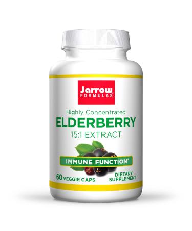 Jarrow Formulas Highly Concentrated Elderberry Extract 60 Veggie Caps - Buy Online on GoSupps.com