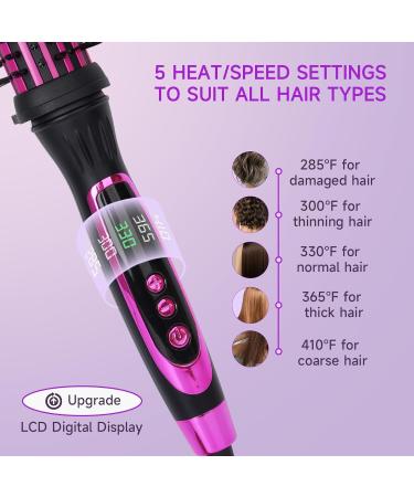 Buy Thermal Brush Curling Iron - Heated Round Styling Brush with 5 Heat Settings | Hot Ionic Curler for Effortless Curls - International Shipping - Buy Online on GoSupps.com