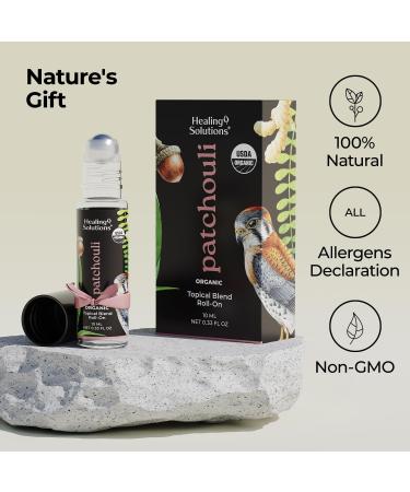 Healing Solutions (2 Pack) USDA Certified Organic Patchouli Essential Oil Roll On Set Patchouli Body & Skin Roller Perfume for Adults Patchouli 0.33 Fl Oz (Pack of 2) - Buy Online on GoSupps.com