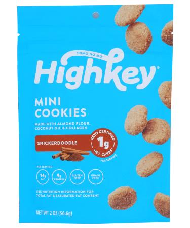 High Key Snickerdoodle Mini Cookies Gluten Free Grain Free 2 Ounce (Pack of 6) - Buy Online on GoSupps.com