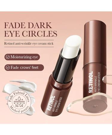 Retinol Eye Cream for Dark Circles and Puffiness Retinol Serum Under Eye Cream Stick Reducing Wrinkles and Fine Lines Moisturizing and Tightening Treatment Cream Smooth and Hydrate Skin - Buy Online on GoSupps.com
