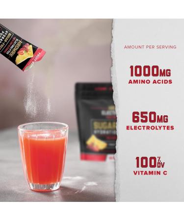 HRDWRK Electrolytes Powder Packets - Sugar Free Keto Hydration with Magnesium & Potassium (30 Servings Fruit Blast - Buy Online on GoSupps.com