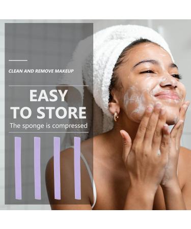Buy FRCOLOR 120pcs Cleaning Compressed Exfoliating Face Sponges - Purple Makeup Remover Pads for Travel & Cleansing - Buy Online on GoSupps.com