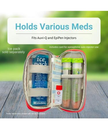 AllerMates Children's Premium Medical Allergy Kids Carrying Case for EpiPen or Auvi-Q and Benadryl - Buy Online on GoSupps.com