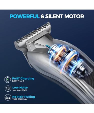 HSKAI Hair Clippers Cordless - Beard Trimmer Men with LED Display 7000RPM Rechargeable T-Blade Hair Trimmer Barber Clipper for Home Haircuts Detailer Trimming and Baldheaded Shaver Gifts for Men # 1 - Buy Online on GoSupps.com