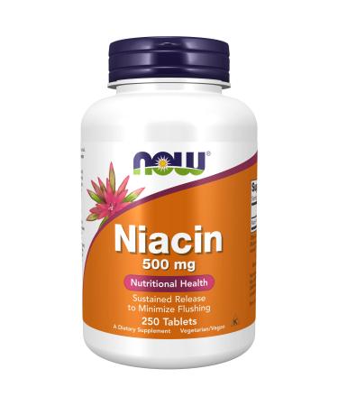 Now Foods Niacin 500 mg 250 Tablets